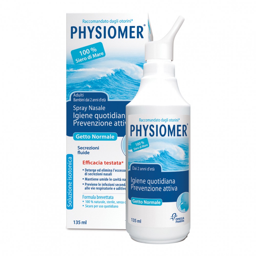 Physiomer Spray Nasale Getto Normale Per Pulizia Naso 135 Ml