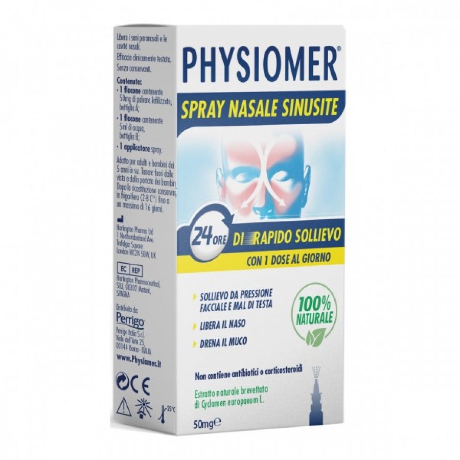 Physiomer Spray Nasale Per La Sinusite Flacone Da 50 Ml