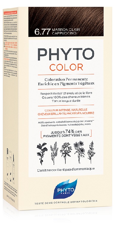 Phyto Color  Kit 6.77 Marrone Chiaro Cappuccino