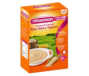 Plasmon Crema Di Cereali Riso, Mais E Tapioca