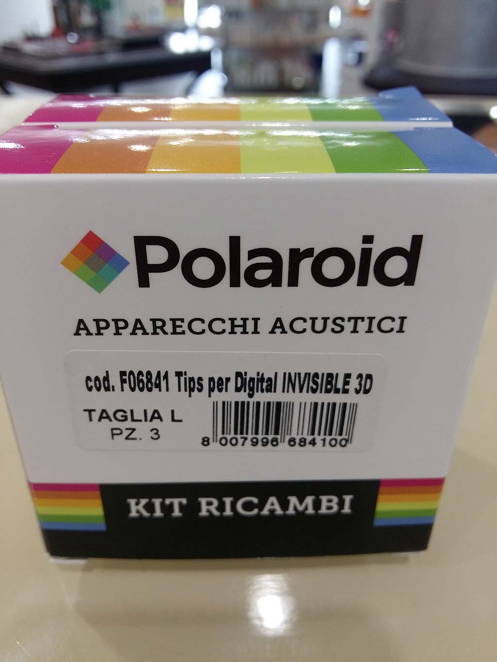 Polariod Tip Invisible Auricolare Silicone Taglia L 3 Pezzi