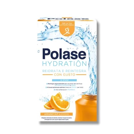 Polase Hydration Integratore Alimentare Gusto Arancia 12 Bustine