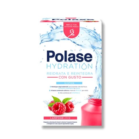 Polase Hydration Integratore Alimentare Gusto Lampone 12 Bustine