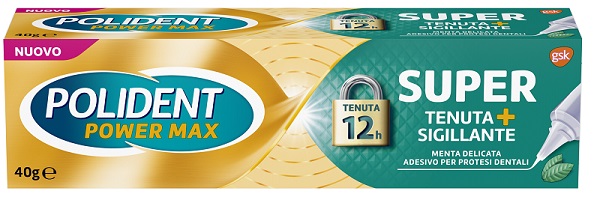 Polident Power Max Super Tenuta+sigillante Gusto Neutro 40 Gr.