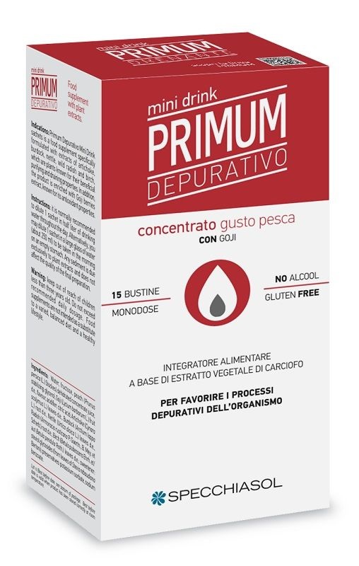 Primum Depurativo Minidrink Pesca Con Goji 15 Bustine 