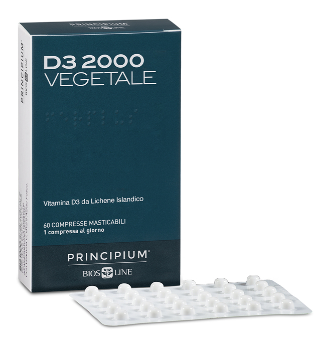 Biosline Principium D3 2000 Vegetale Integratore 60 Compresse