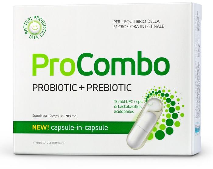 Procombo Integratore Alimentare Microflora 10 Capsule