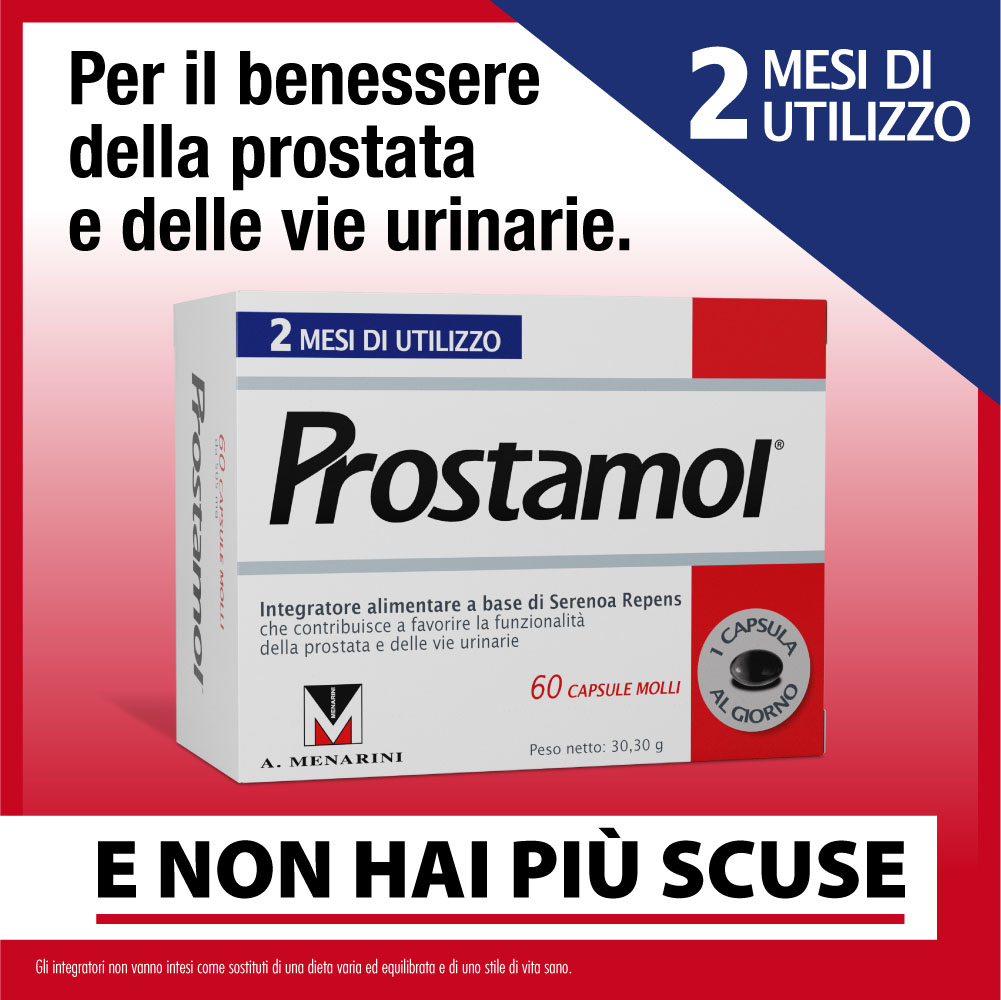 Prostamol Integratore Alimentare Per Prostata 60 Capsule
