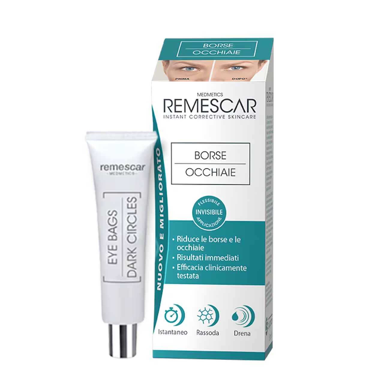 Remescar Borse E Occhiaie Tubo Da 8 Ml