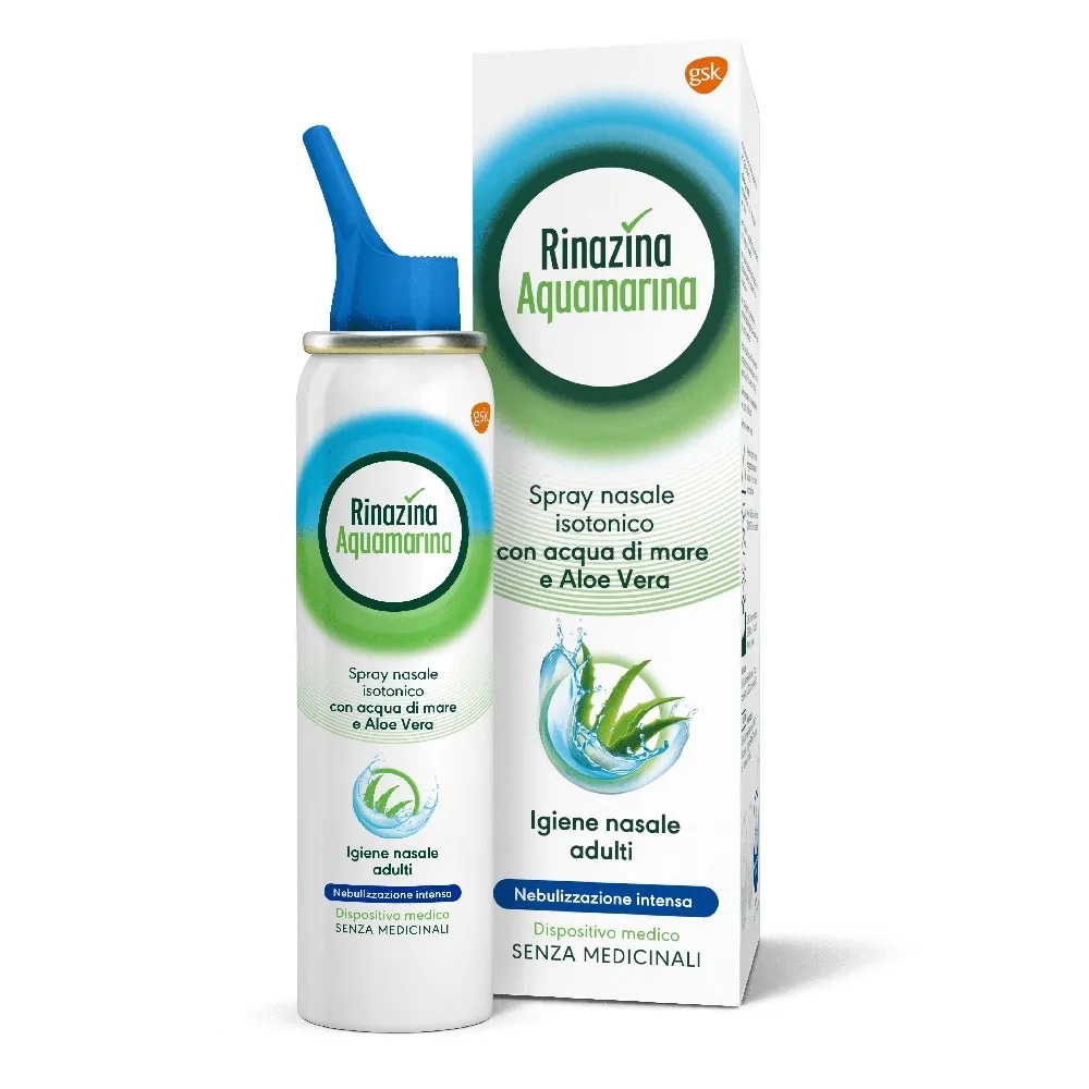 Rinazina Aquamarina Isotonica Aloe Intensa Per Il Naso 100 Ml