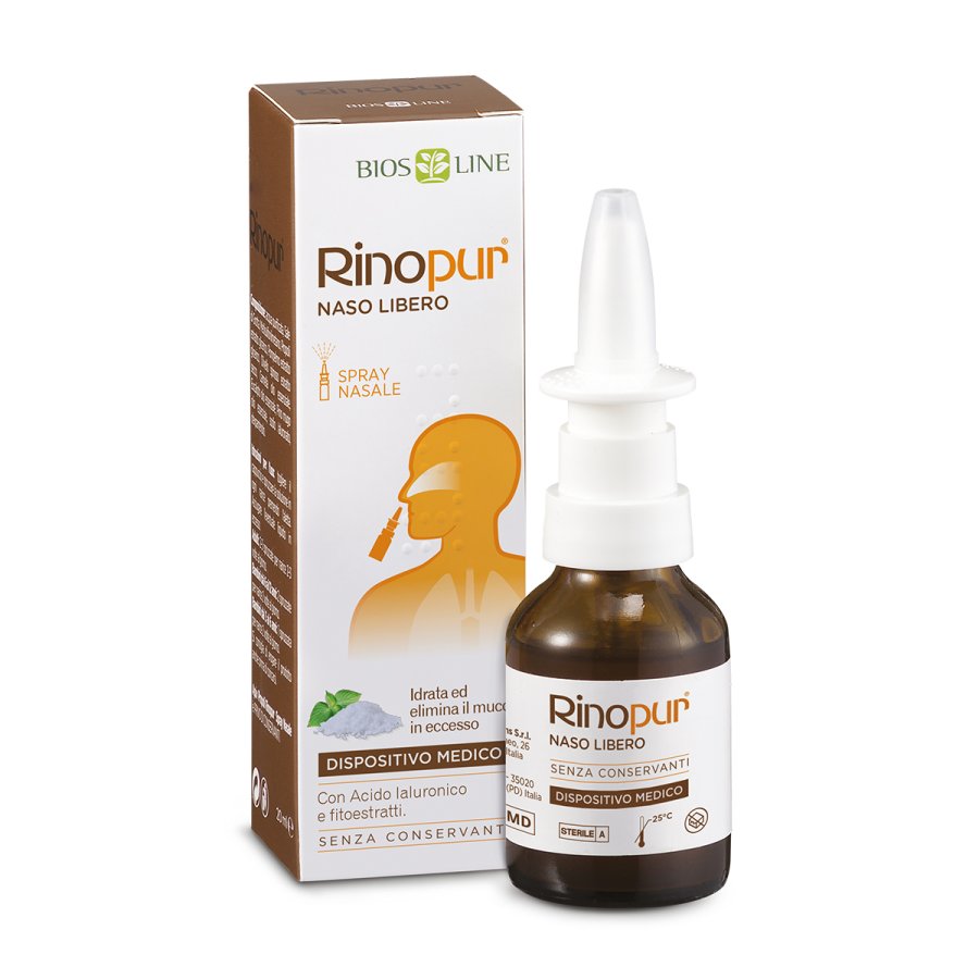 Biosline Rinopur Apix Spray Nasale Per Sintomi Influenzali 20 Ml