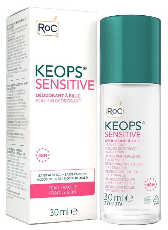 Roc Keops Deodorante Roll On Pelle Sensibile 30 Ml