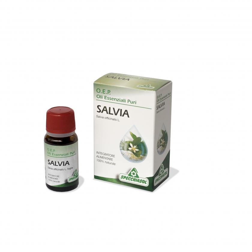 Salvia Foglie Olio Essenziale Puro 10 Ml