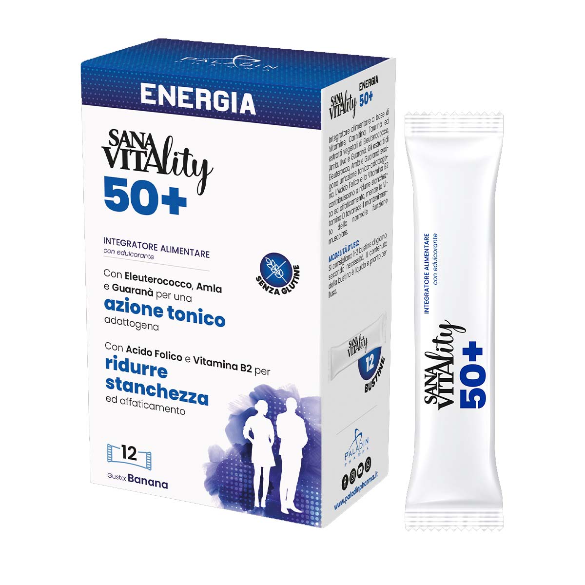Sanavitality Energia 50+ Integratore Alimentare 12 Stick Pack