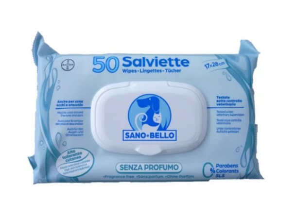 Sano E Bello Salviette Detergenti Senza Profumo 50 Pezzi