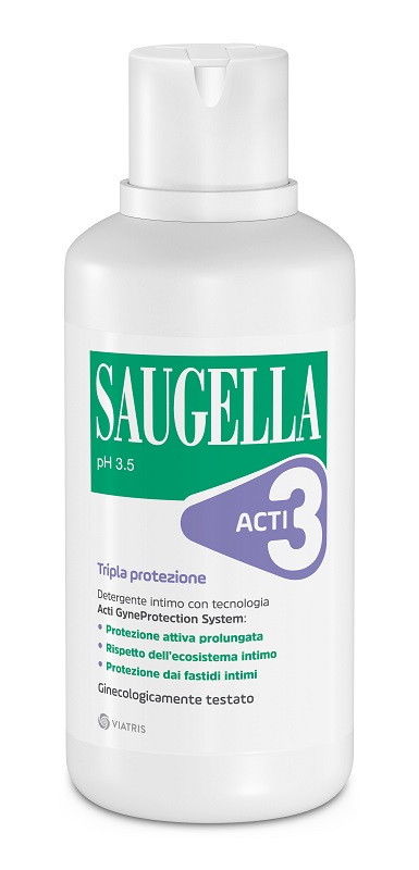 Saugella Acti3 Detergente Intimo 500 Ml