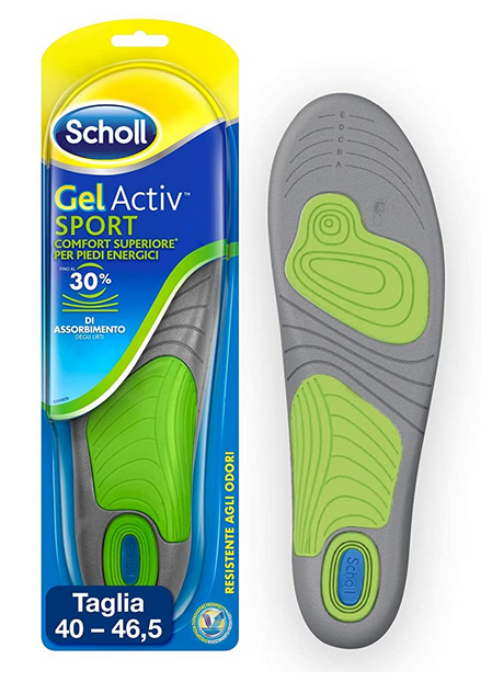 Scholl Gel Activ Sport Uomo Soletta Per Scarpe 1 Paio