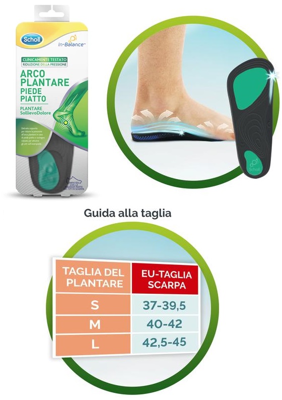 Dr. Scholl Plantare Arco Piede Taglia M