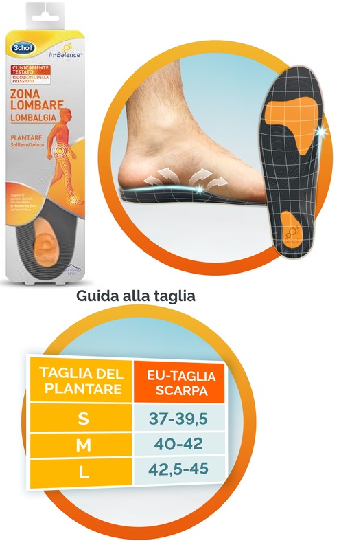 Dr. Scholl Plantate Lombare Piede Taglia L