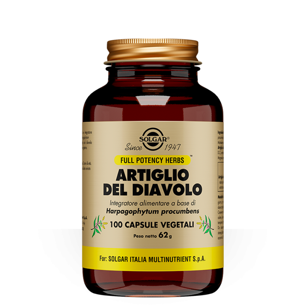 Solgar Artiglio Del Diavolo Integratore Alimentare 100 Capsule