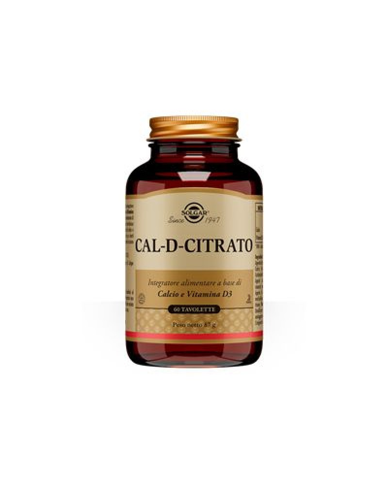 Solgar Cal D Citrato Integratore Alimentare 60 Tavolette