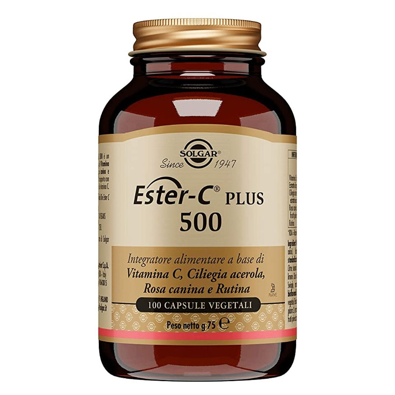 Solgar Ester C Plus 500 Integratore Alimentare 100 Capsule