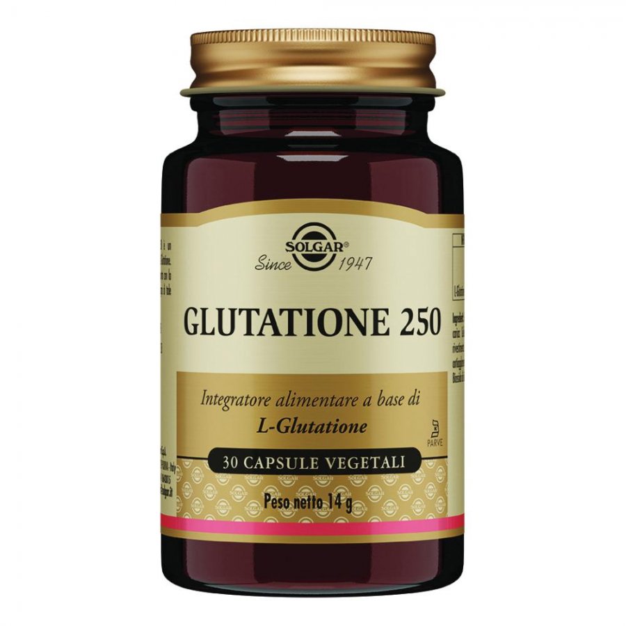 Solgar Glutatione 250 Integratore Alimentare 30 Capsule