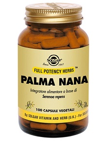 Solgar Palma Nana Integratore Alimentare 100 Capsule