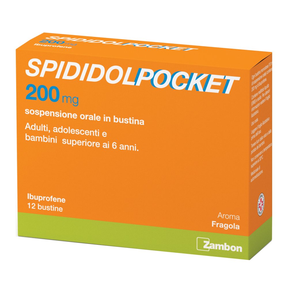 Spididol Pocket 12 Bustine Contro Mal Di Testa 200 Mg