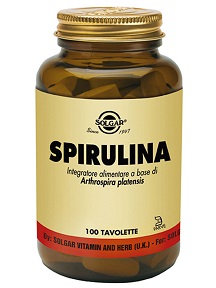 Solgar Spirulina Integratore Alimentare 100 Tavolette