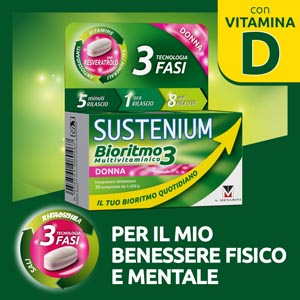 Sustenium Bioritmo3 Donna Benessere Mentale Fisico 30 Compresse