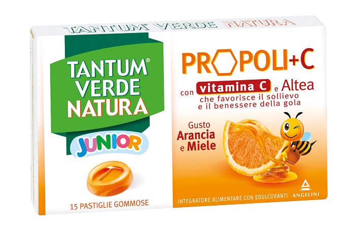 Tantum Verde Natura Junior Per Dolori Gola 15 Pastiglie