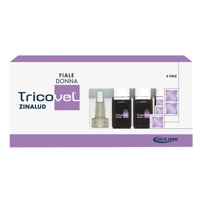 Tricovel Zinalud Donna 6 Fiale Anticaduta Capelli