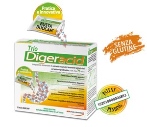 Trio Digeracid Integratore Alimentare Per Acidità 12 Bustine