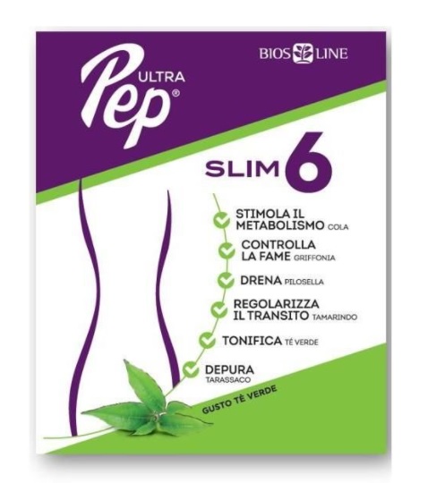 Biosline Ultra Pep Slim 6 Gusto Tè Verde Integratore 20 Bustine