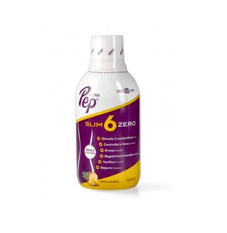 Biosline Ultra Pep Slim 6 Zero Gusto Ananas Integratore 500 Ml