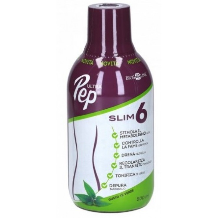 Biosline Ultra Pep Slim 6 Zero Gusto Tè Verde Integratore 500 Ml