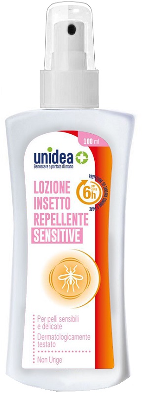Unidea Lozione Insetto Repellente Sensitive Flacone Da 100 Ml
