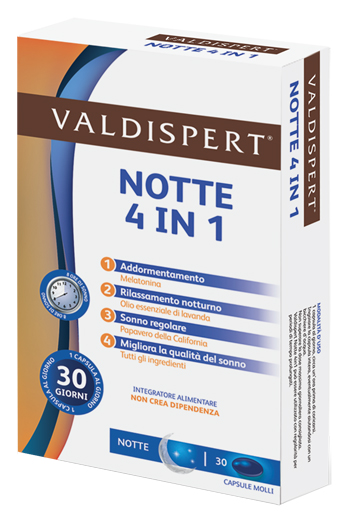 Valdispert Notte 4 In 1 Integratore Per Dormire 30 Capsule