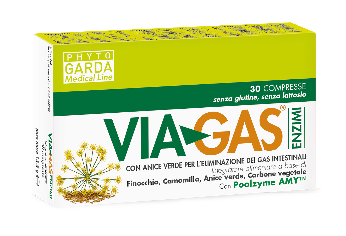 Viagas Enzimi Per Eliminare Gas Intestinali 30 Compresse