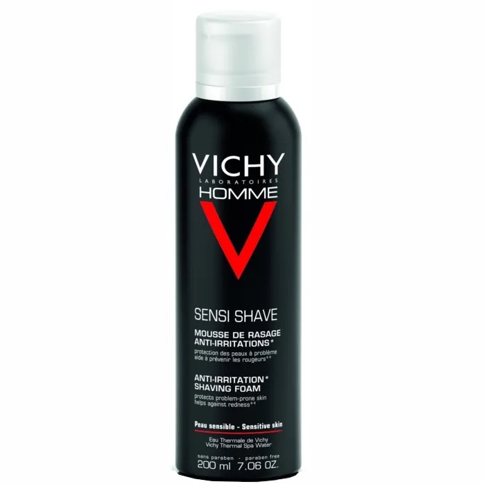 Vichy Mousse Schiuma Da Barba Pelli Sensibili 200 Ml