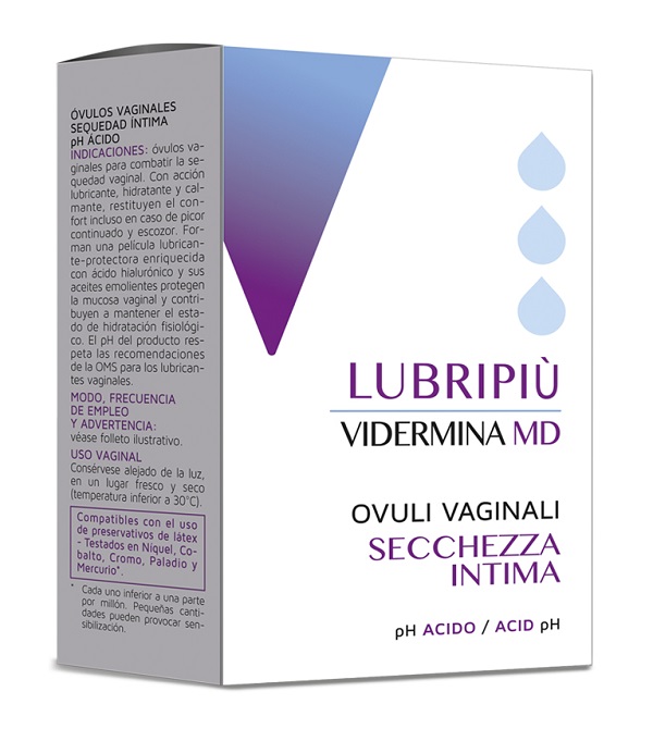 Vidermina Lubripiù Ovuli Vaginali Contro Secchezza