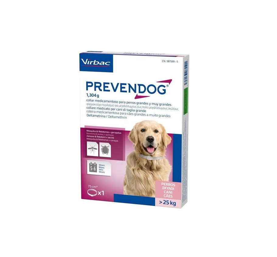 Virbac Prevendog 1 Collare 75 Cm Cane Sopra A 25 Kg