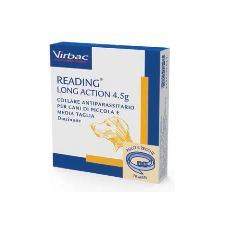 Virbac Reading Long Action Collare Cane Taglia M-piccola 4,5 Gr
