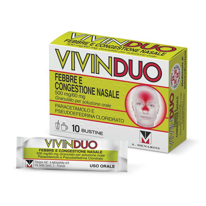 Vivinduo Febbre E Congestione Nasale 10 Bustine