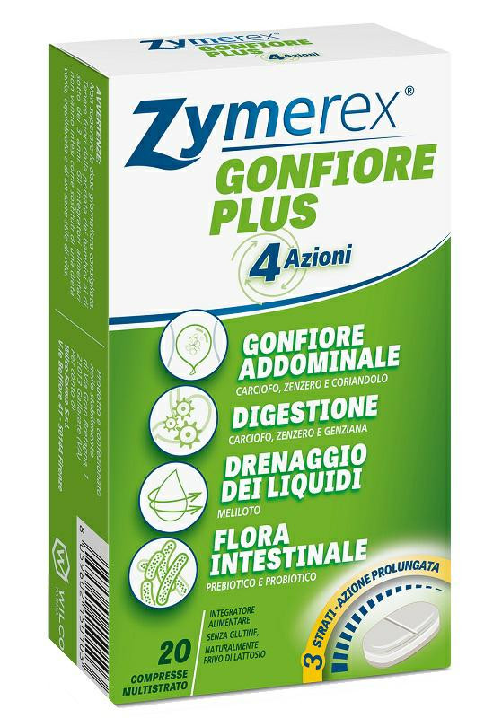 Zymerex Gonfiore Plus Integratore Alimentare 20 Compresse