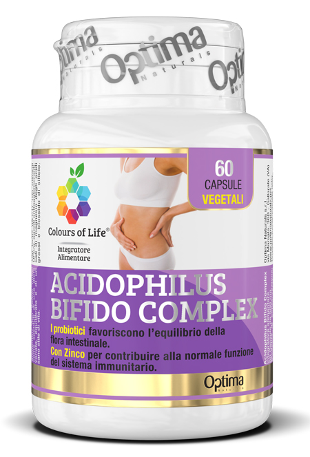 OPTIMA NATURALS ACIDOPHILUS BIFI COLOURS 60 CAPSULE