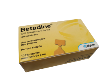BETADINE SOLUZIONE CUTANEA 10 FLACONI 5 ML 10%