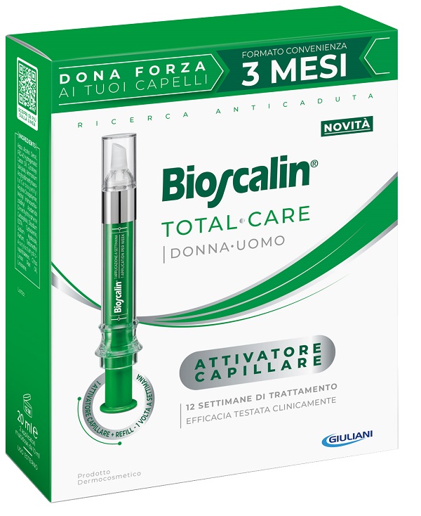 BIOSCALIN TOTAL CARE ATTIVATORE CAPILLARE 2 FIALE 3 MESI