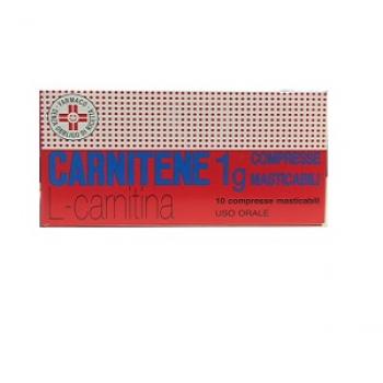CARNITENE 10 COMPRESSE MASTICABILI 1 G